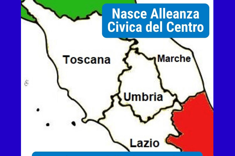 Il mondo civico dell'Italia centrale con oltre 50 esperienze civiche federate.
