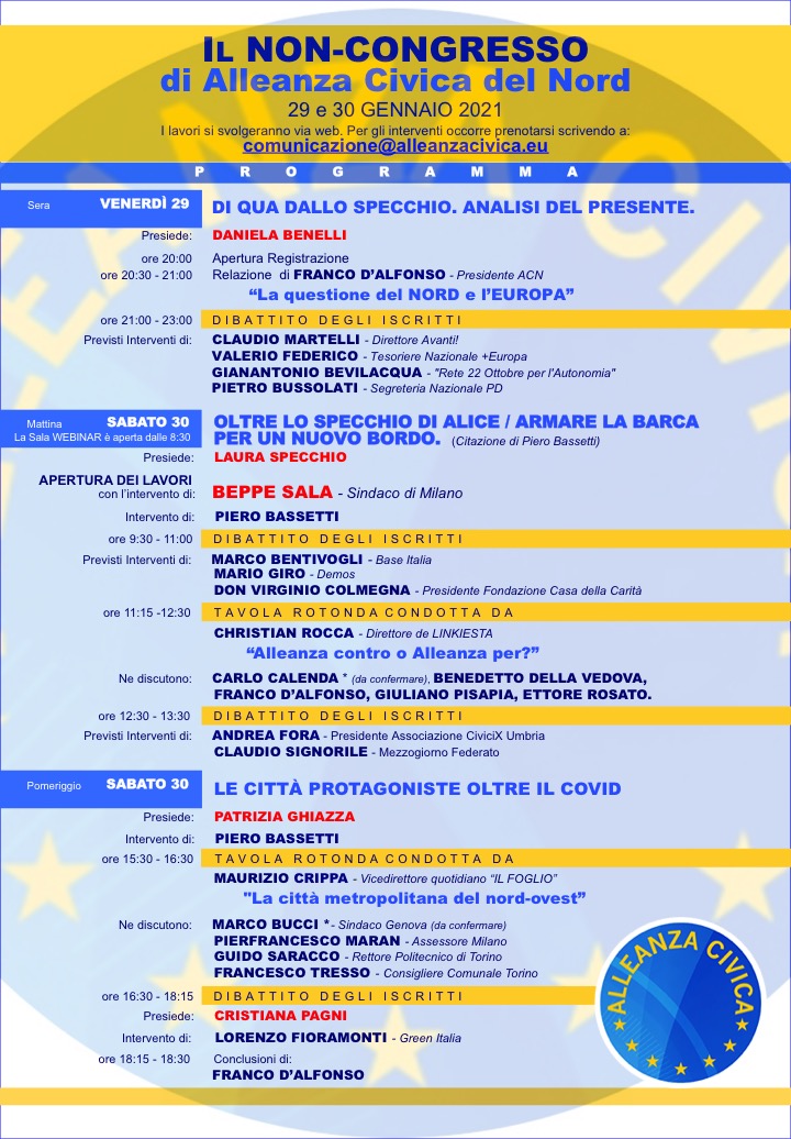 Non Congresso Programma 29 30 gen C