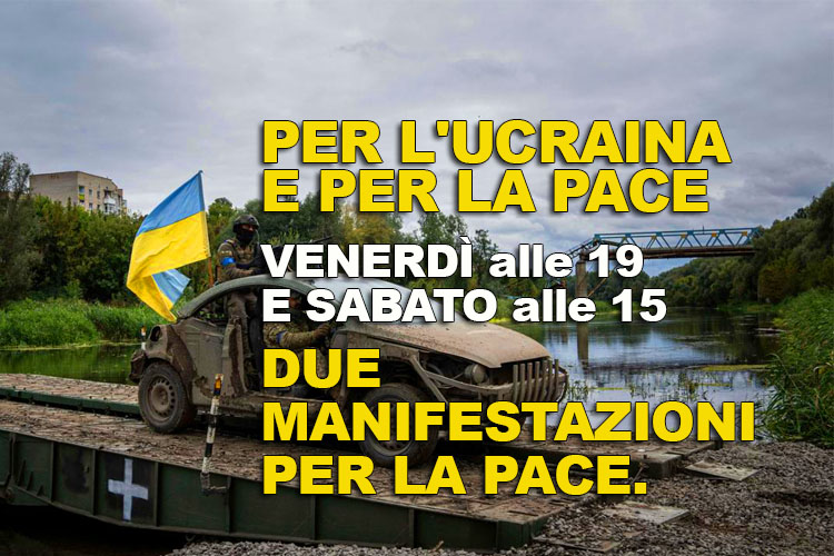 Azione, Italia Viva, Partito Democratico e +Europa  e il Movimento Civico in Piazza Duomo al fianco del popolo Ucraino.